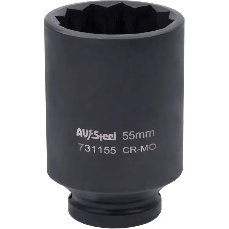 Удлиненная ударная головка двенадцатигранная AV Steel AV-731155