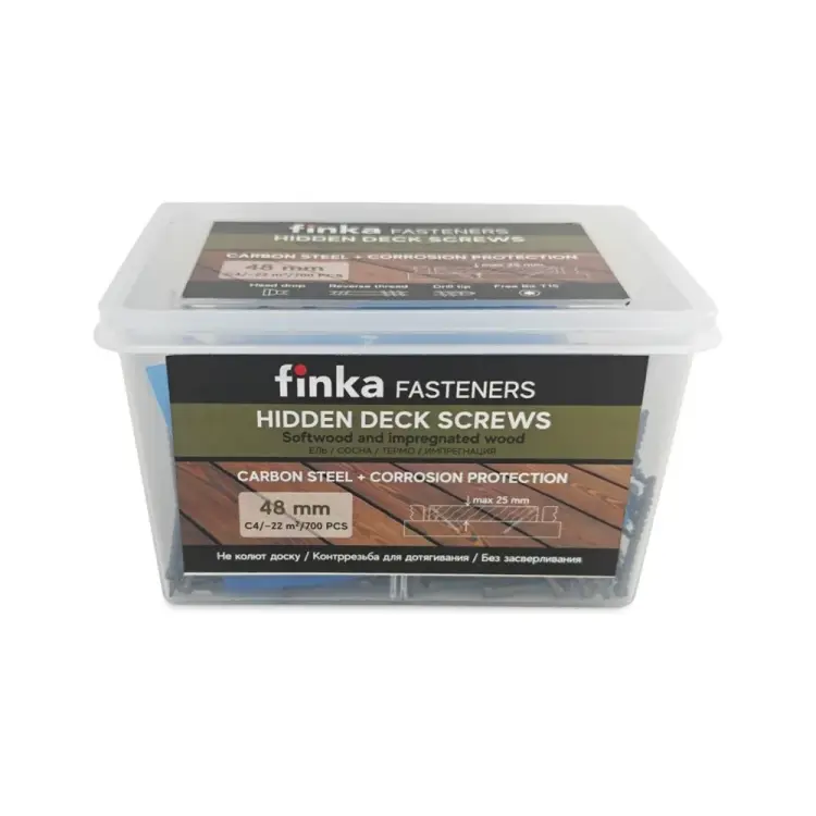 Саморезы Finka Hidden Wood Screws C4 48 мм, 700 шт. 48700C4