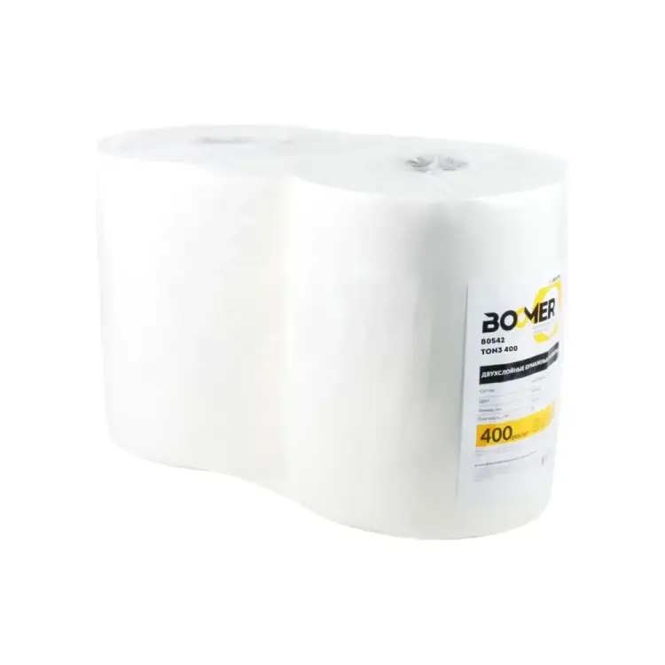 Двухслойные очищающие бумажные салфетки BOOMER 80542