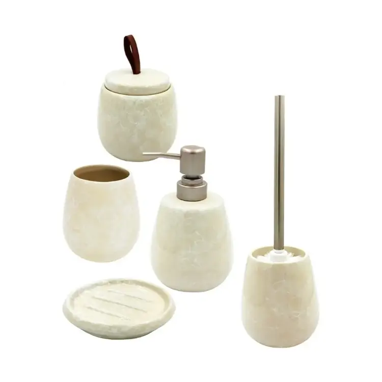 Настольный комплект для ванн Bath Plus PIETRA beige SET5 W-CE2242BA-SET5 Настольный комплект для ванн Bath Plus PIETRA beige SET5 W-CE2242BA-SET5