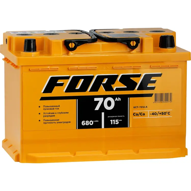 Аккумуляторная батарея FORSE 6ст-70 VLR 0