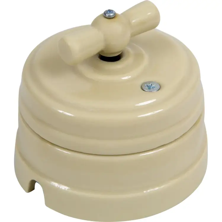 Фарфоровый перекрестный выключатель Мезонинъ GE70402-02