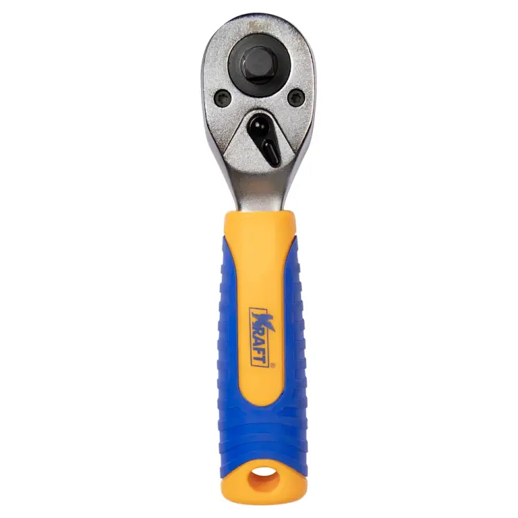 Короткая двусторонняя трещоточная рукоятка для труднодоступных мест KRAFT KT 705035