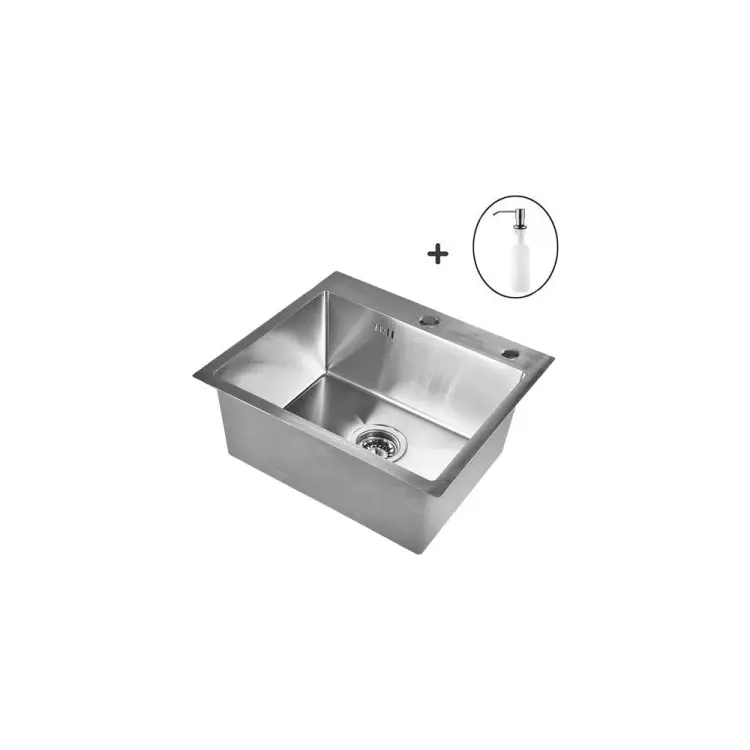 Кухонная мойка WISENT ws36050 (60x50 см) с дозатором WS36050/WGER013/W405A