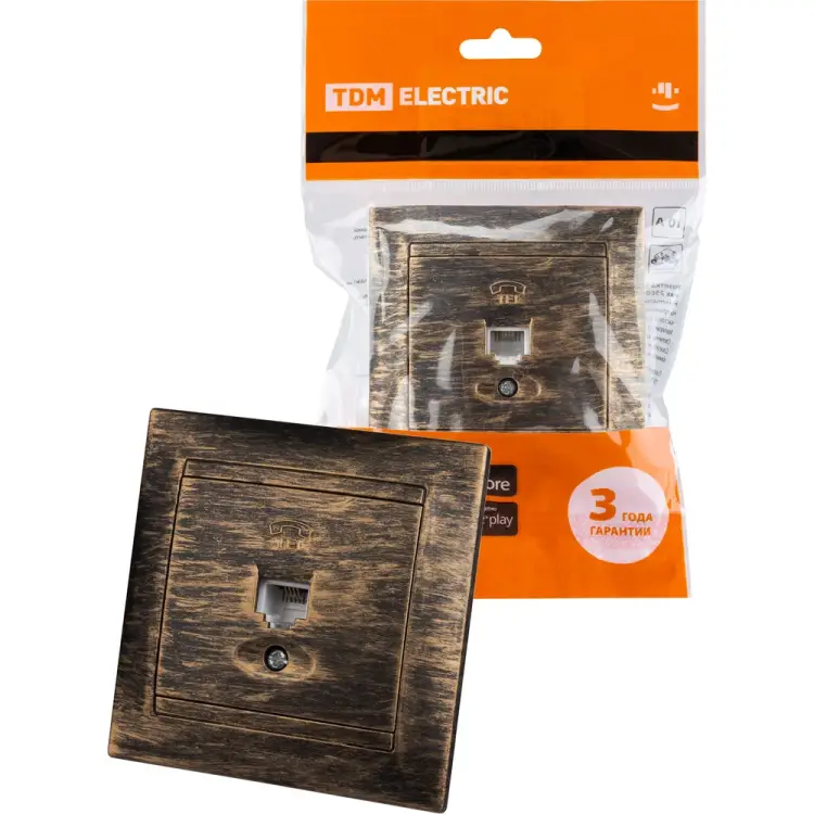 Телефонная розетка TDM ELECTRIC SQ1815-0756