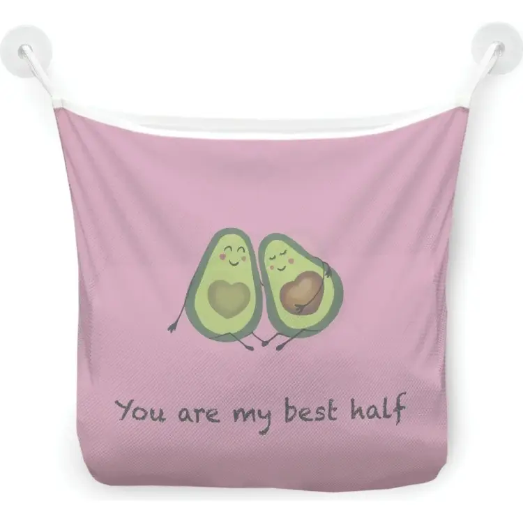 Настенная сетка-органайзер для ванной для игрушек JOYARTY Ты моя лучшая половинка tgb_385271