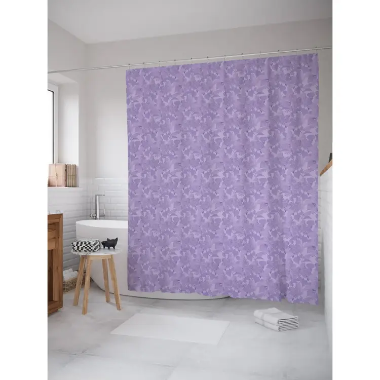 Шторка-занавеска для ванной JOYARTY Вечерняя сирень sc_62726