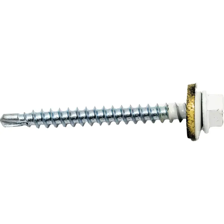 Кровельный саморез КРЕП-КОМП 4,8x51 RAL9003 белый сигнальный 100 шт. ск519003кф