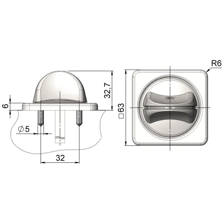 Завертка фиксатора CRIT ЗФ-К77 Лб/Лш 05265