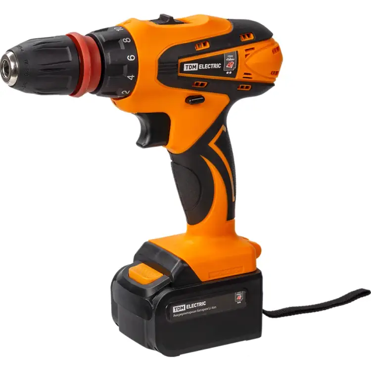 Аккумуляторная дрель-шуруповерт TDM ELECTRIC ДША-18-ЛК1-С Рубин SQ1030-0206