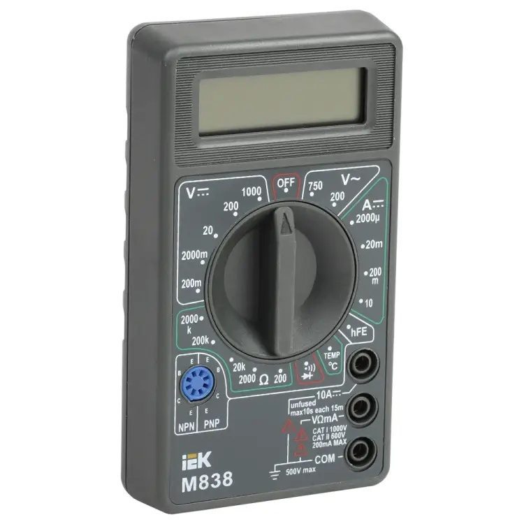 Цифровой мультиметр IEK Universal M838 TMD-2S-838
