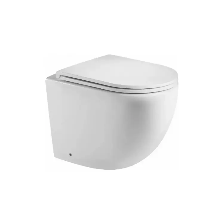 Безободковый приставной унитаз Teymi Lina HD T40104 ЦБ-00265406