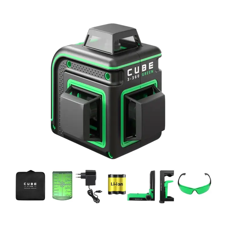 Построитель лазерных плоскостей ADA Cube 3-360 GREEN Home Edition А00566