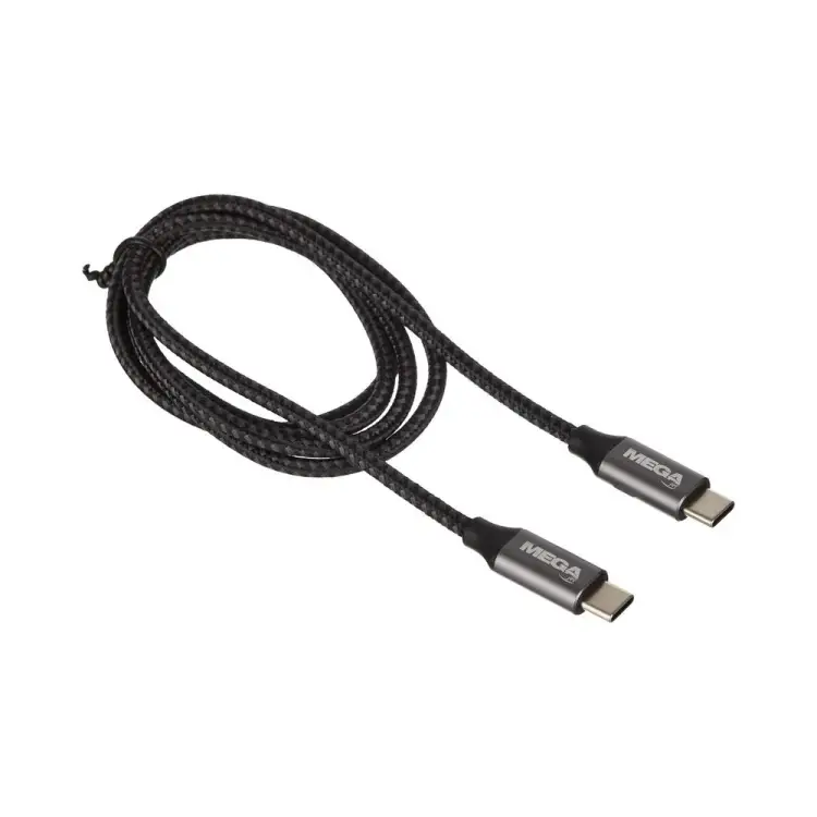 Кабель ProMega u178, 100w, 5a, 1м, type-c to type-c, for macbook, черный 1639361