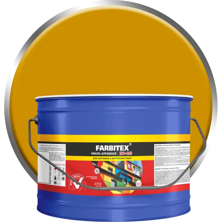 Алкидная эмаль Farbitex ПФ-115 4300005143