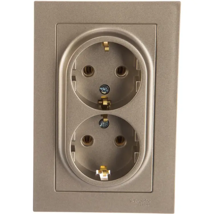 Двухместная розетка Systeme Electric ATLAS DESIGN ATN000524 1240317