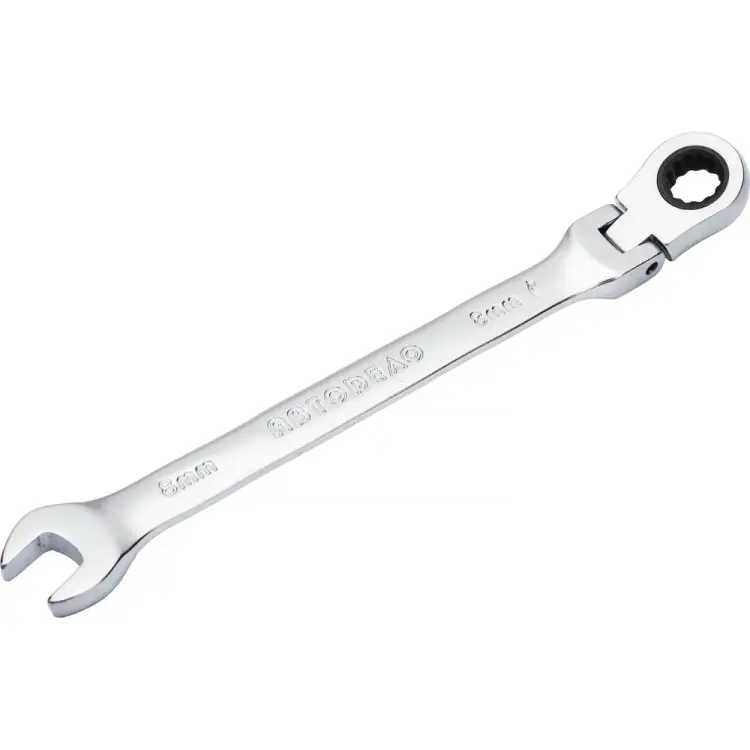 Трещоточный шарнирный комбинированный ключ Автоdело 30208 10129