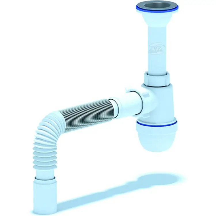 Гофрированный бутылочный сифон для умывальника/мойки АНИ Пласт C0505 025-0136