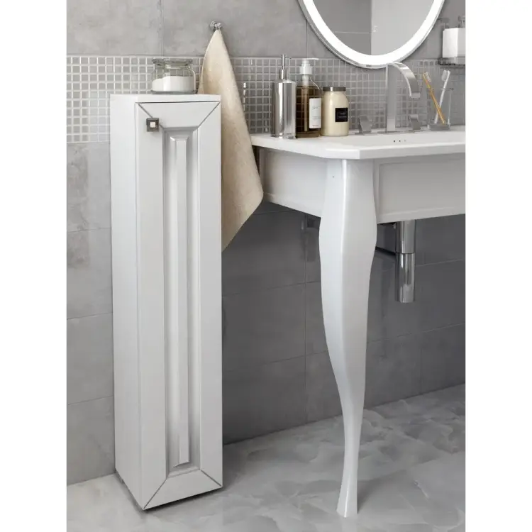 Туалетный шкаф SANTREK Винтаж серебро, правый, 200x950x190 316062