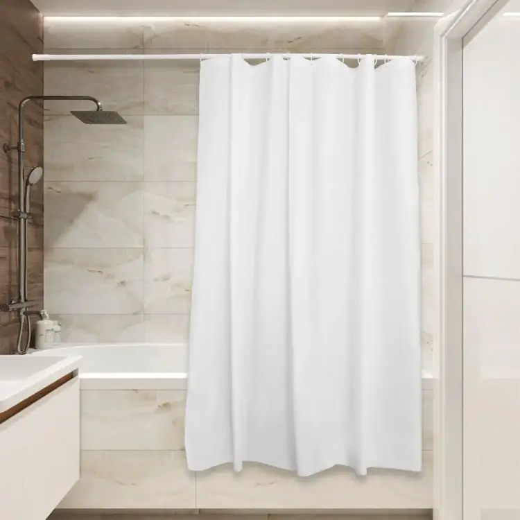 Штора для ванной Сантис peva pv-201 (белая) 54 gsm 180x180 см 38696