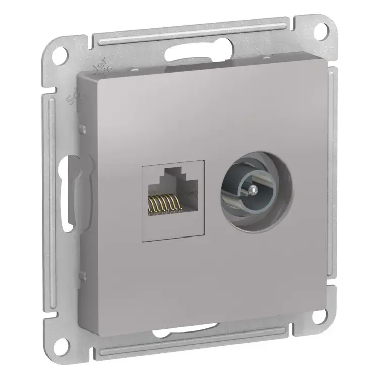 Двойная розетка Systeme Electric ATLASDESIGN ATN000389
