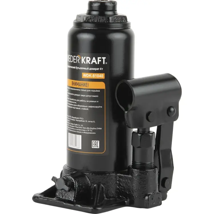Гидравлический бутылочный домкрат WIEDERKRAFT WDK-81040