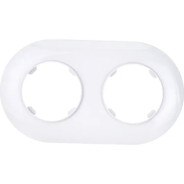 Двухместная рамка BYLECTRICA ПРОВАНС белый ЮЛИГ.735212.499