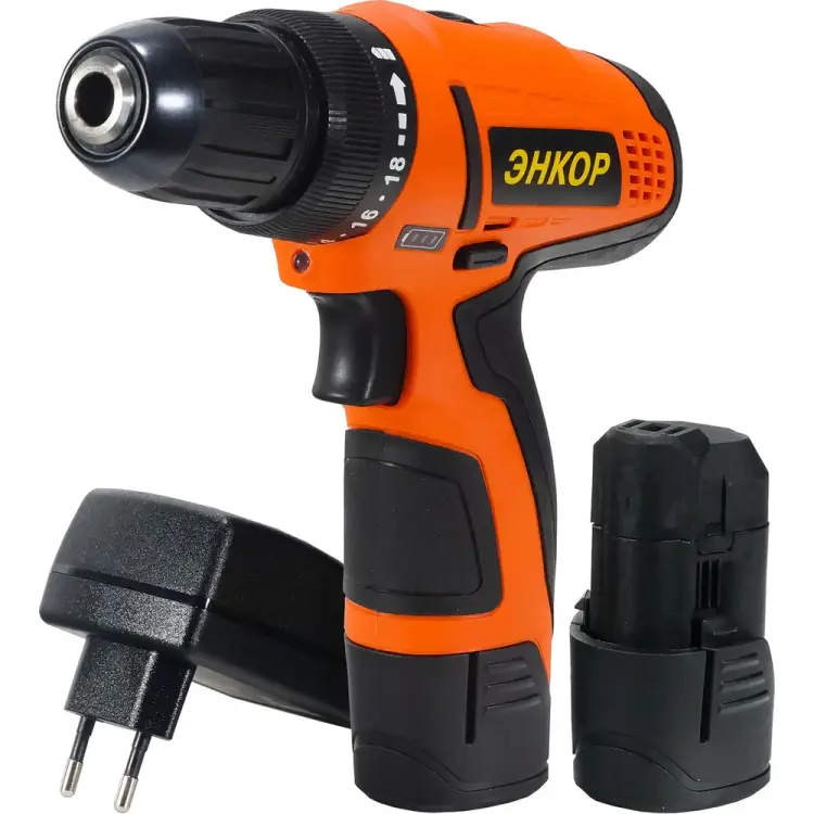 Аккумуляторная дрель-шуруповерт Энкор ДША-2 12ЭР/10Л 50022 Аккумуляторная дрель-шуруповерт Энкор ДША-2 12ЭР/10Л 50022