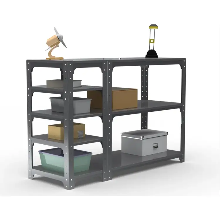 Стол-верстак ООО Металекс KIT 950х1000х400 мм, с боковыми полками, серый 204985