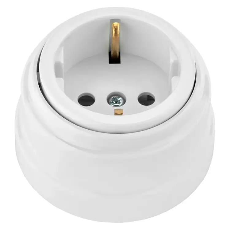 Одноместная розетка BYLECTRICA РЕТРО РА16-0202