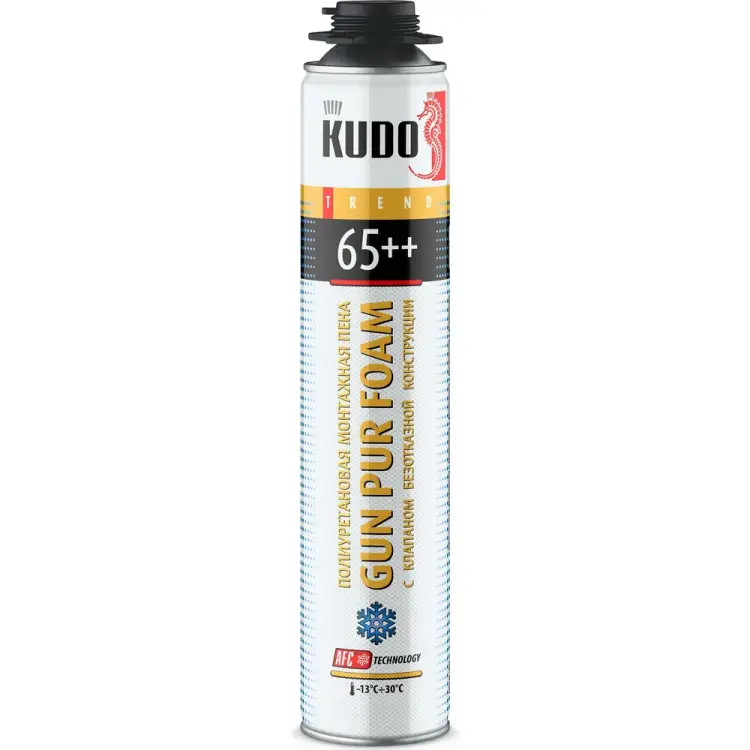 Полиуретановая зимняя монтажная пена KUDO TREND 65++ KUPT10W65++ Полиуретановая зимняя монтажная пена KUDO TREND 65++ KUPT10W65++
