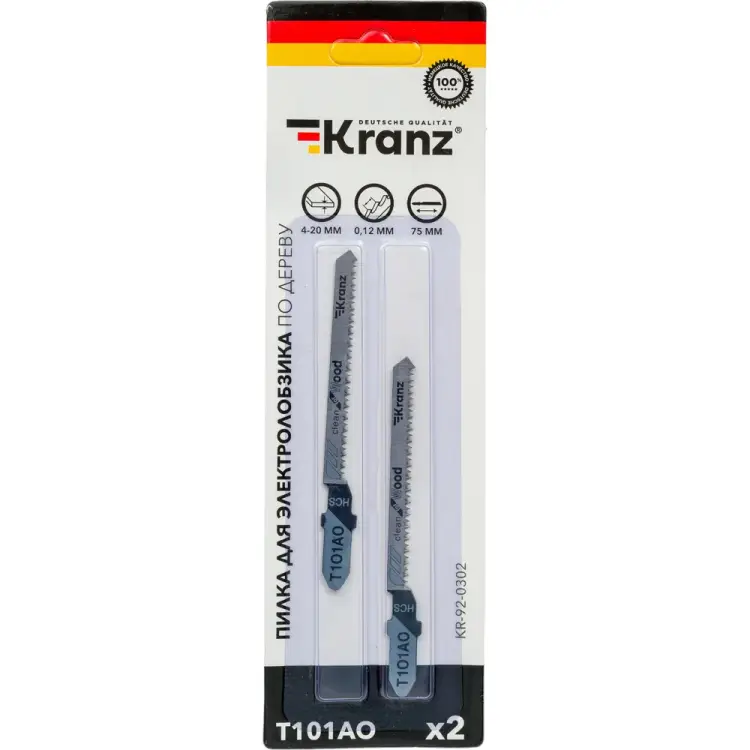Пилка для электролобзика KRANZ KR-92-0302 Пилка для электролобзика KRANZ KR-92-0302