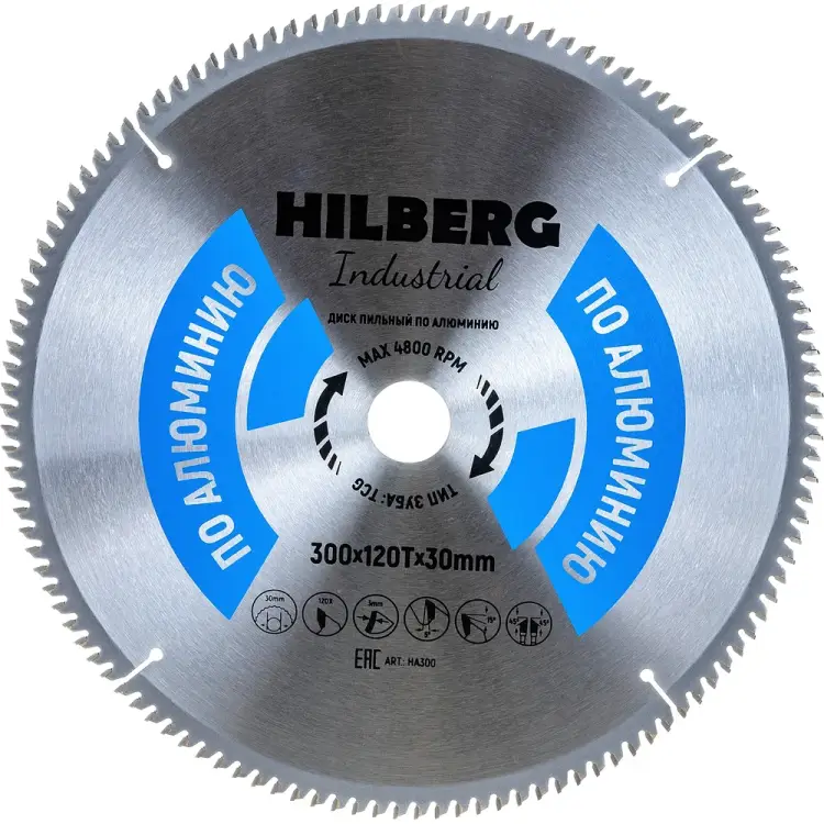 Пильный диск по алюминию Hilberg Hilberg Industrial HA300 Пильный диск по алюминию Hilberg Hilberg Industrial HA300