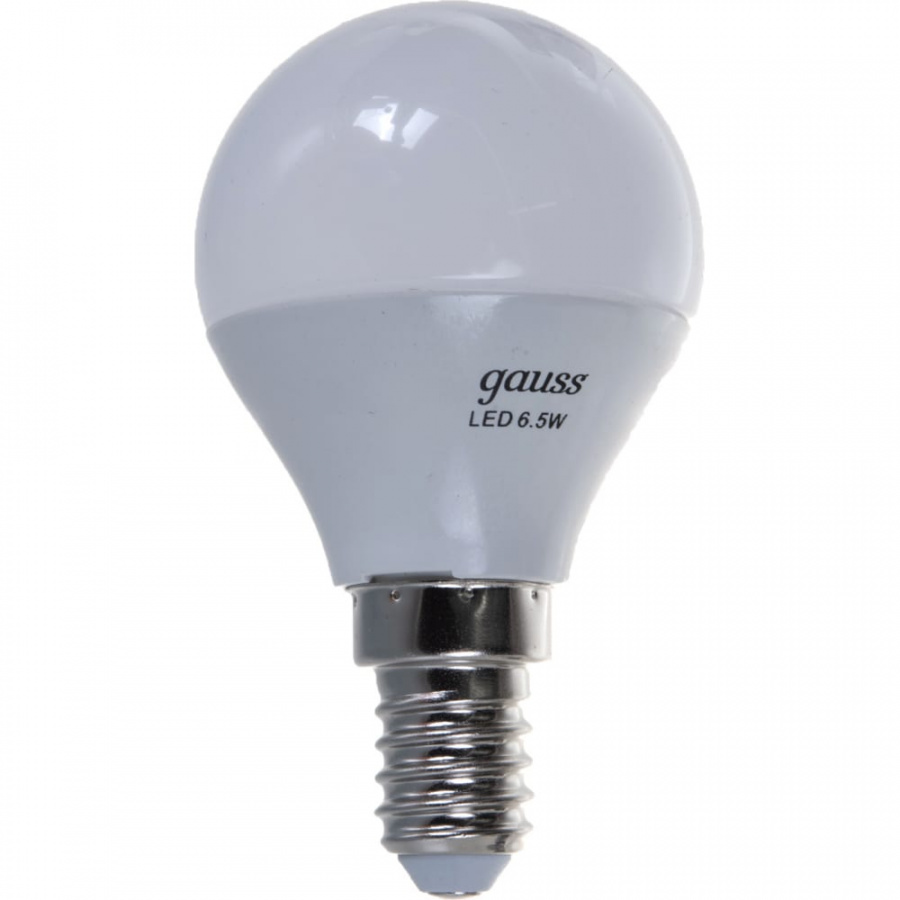 Светодиодная лампа Gauss LED Globe E14, 6.5W, 100-240 В, 3000K