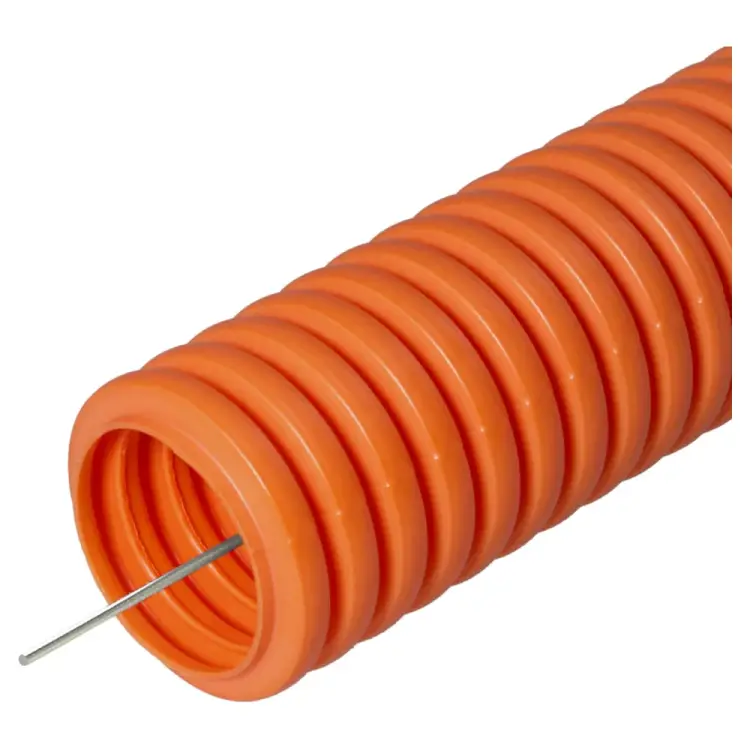 Безгалогенная легкая гофрированная труба пвх Промрукав 350 Н 024061 Безгалогенная легкая гофрированная труба пвх Промрукав 350 Н 024061