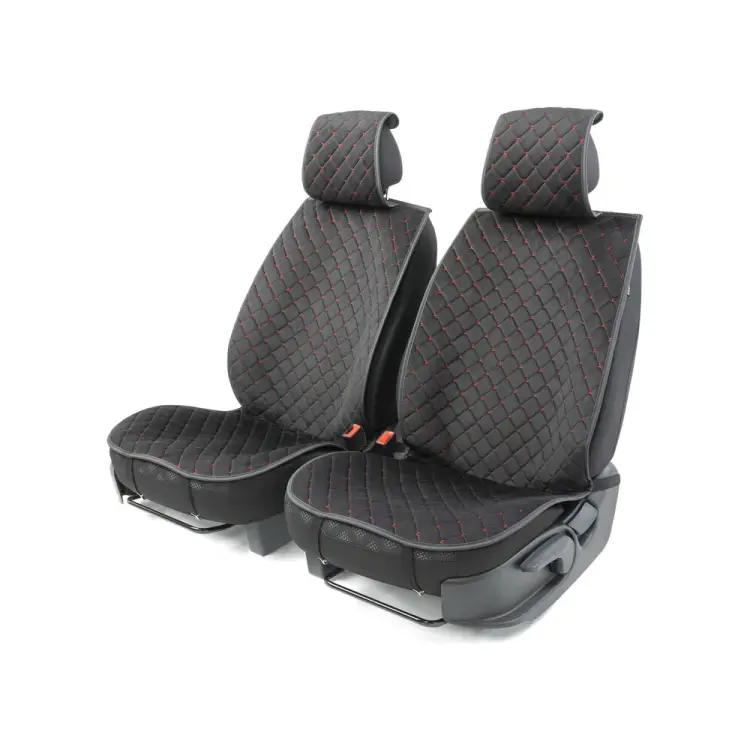 Накидки на передние сиденья CarPerformance CUS-1012 BK/RD