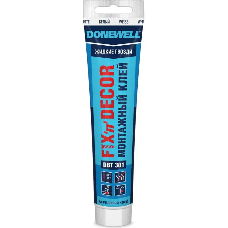 Монтажный морозостойкий клей DONEWELL FIX-n-DECOR DBT-301