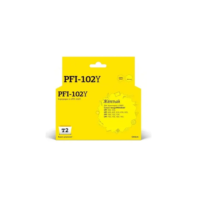 Картридж для Canon imagePROGRAF iPF-500 510 600 605 610 650 655 700 710 720 750 755 760 765 T2 IC-CPFI-102Y