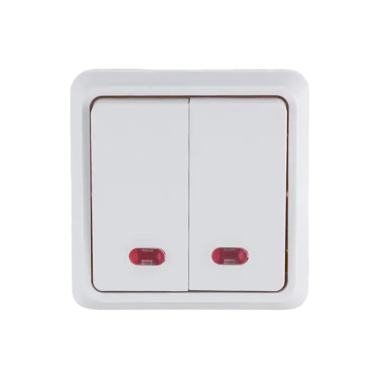 Двухклавишный выключатель IEK ОКТАВА EVO21-K01-10-DC