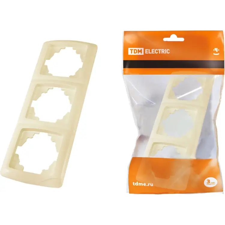 Трехпостовая вертикальная рамка TDM ELECTRIC Онега SQ1805-0057