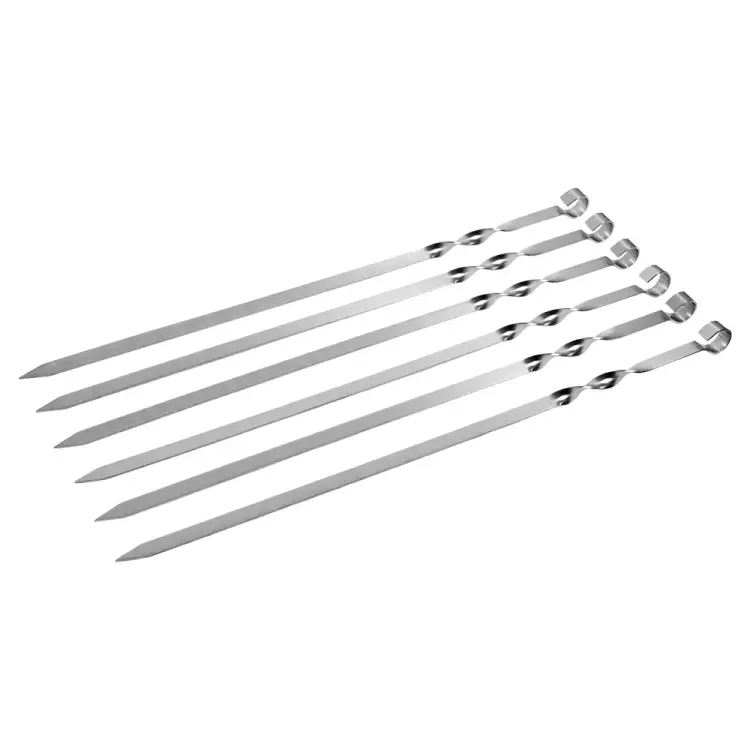 Набор шампуров плоских шампуров BOYSCOUT 61370 Набор шампуров плоских шампуров BOYSCOUT 61370