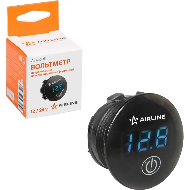 Встраиваемый влагозащищенный вольтметр Airline AEAL005