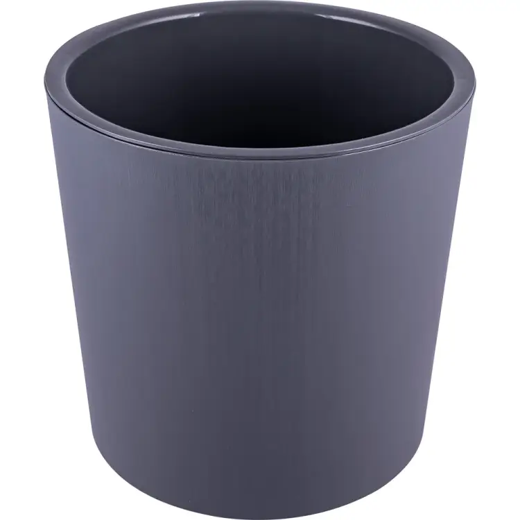 Горшок для цветов ПОЛИМЕРБЫТ Genius 2.5л, d157, h156мм, серый 437640500