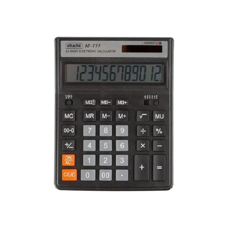 Настольный полноразмерный калькулятор Attache af-777 1572675 Настольный полноразмерный калькулятор Attache af-777 1572675