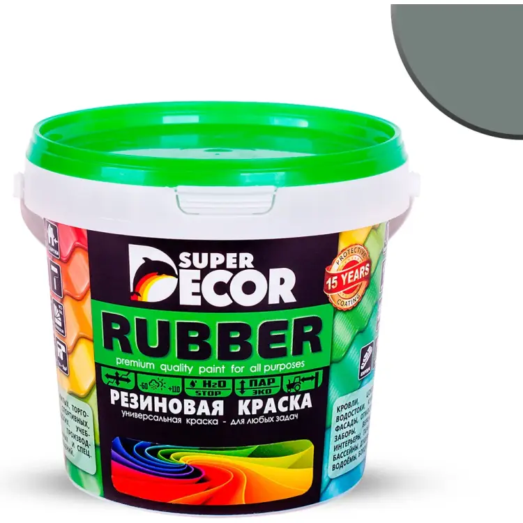 Резиновая краска SUPER DECOR №15 Оргтехника 4630024701230 Резиновая краска SUPER DECOR №15 Оргтехника 4630024701230