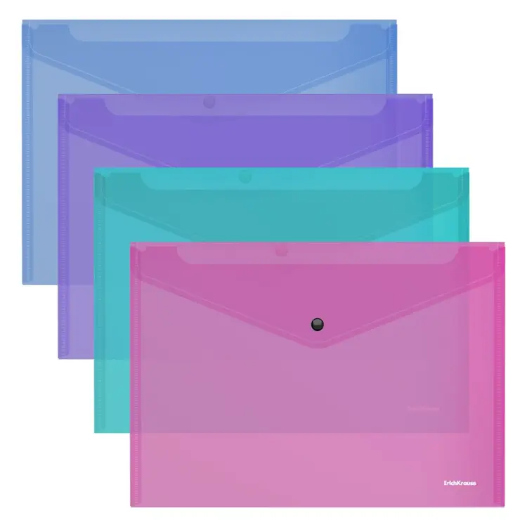 Пластиковая папка-конверт ErichKrause Fizzy Vivid 47043
