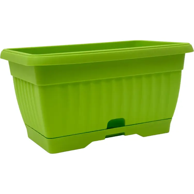 Балконный пластиковый ящик ПРОТЭКТ ЯБ-30 ЗК