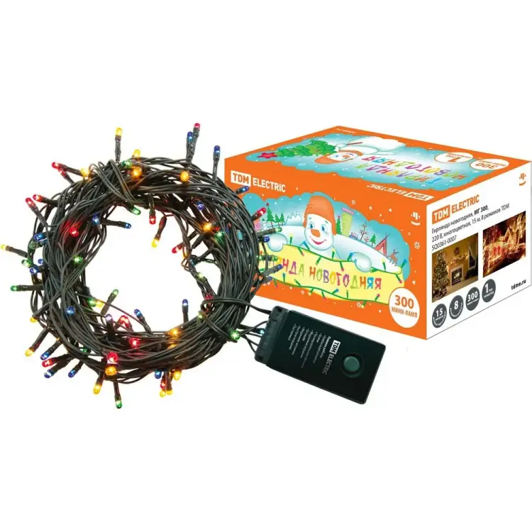 Новогодняя гирлянда TDM ELECTRIC МГ 300 SQ0361-0007