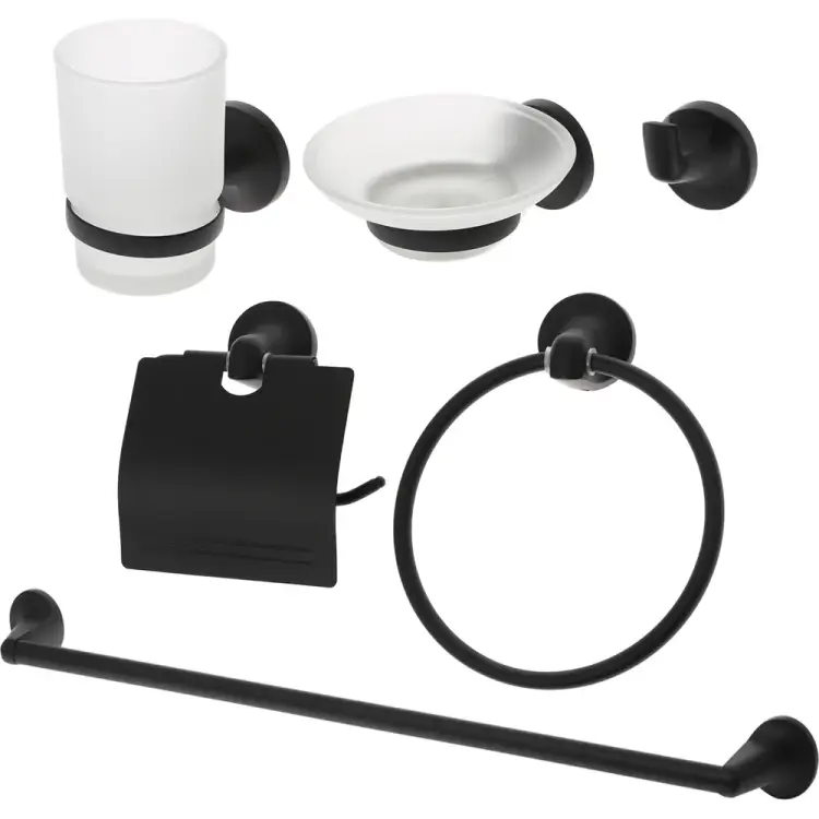 Набор аксессуаров для ванной комнаты ORANGE Y01-888b Набор аксессуаров для ванной комнаты ORANGE Y01-888b