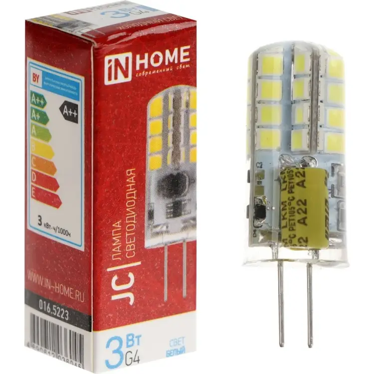 Лампа светодиодная IN HOME LED-JC 4690612036045